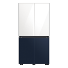Tủ Lạnh Bespoke 4 Cửa với Triple Cooling màu Trắng Thạch Anh/Xanh Navy, 599L; RF60A91R177/SV