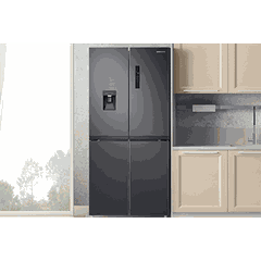 RF4000TM French Door Refrigerators with Non-Plumbing Water Dispenser RF48A4010B4/SV