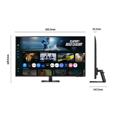 43" Smart Monitor M7 M70F (Black) 4K Samsung Vision AI
