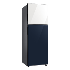 Tủ Lạnh Bespoke Ngăn Đông Trên với Đông Mềm Linh Hoạt 4 Chế Độ Optimal Fresh+ màu Trắng Thạch Anh/Xanh Navy, 305L