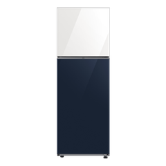Tủ Lạnh Bespoke Ngăn Đông Trên với Đông Mềm Linh Hoạt 4 Chế Độ Optimal Fresh+ màu Trắng Thạch Anh/Xanh Navy, 305L