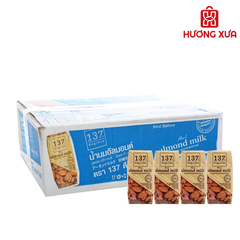 Thùng 36 hộp sữa hạnh nhân không đường 137 Degrees 180ml