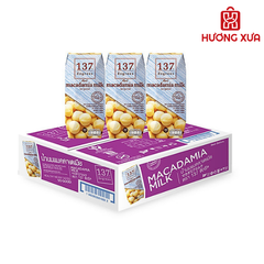 Thùng 36 hộp sữa hạt macca  nguyên chất  137 Degrees 180ml
