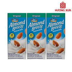 Sữa Hạt Hạnh Nhân Almond Breeze Nguyên Chất Original Lốc 3 Hộp 180ml