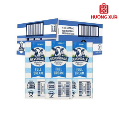 Sữa Tươi Devondale Nguyên Kem Thùng 24 hộp x 200ml