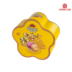 Kẹo cứng sữa trái cây Bonart Nhân Sốt Trái Cây (HT hoa mai) 120g
