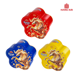 Kẹo cứng sữa trái cây Bonart Nhân Sốt Trái Cây (HT hoa mai) 120g