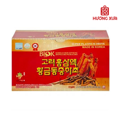 Nước Hồng Sâm Đông Trùng Hạ Thảo BIOK hộp 10 chai