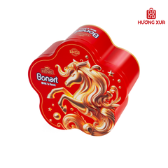 Kẹo cứng sữa trái cây Bonart Nhân Sốt Trái Cây (HT hoa mai) 120g
