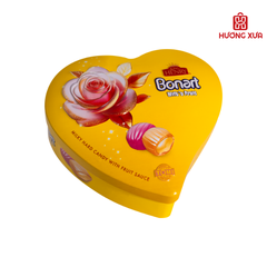 Kẹo cứng sữa trái cây Bonart Nhân Sốt Trái Cây (HT trái tim nhỏ) 70g