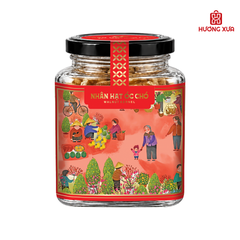Nhân hạt óc chó vị tự nhiên PH hũ thủy tinh vuông 140g