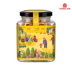 Nhân hạt óc chó vị tự nhiên PH hũ thủy tinh vuông 140g