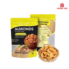 Hạnh Nhân Rang Bơ Premium Almonds Nuts Talk Túi 400g
