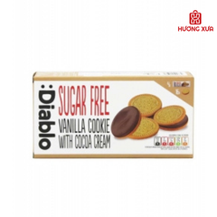 Bánh Quy Không Đường Vỏ Socola Kẹp Kem Vị Vani Diablo 176g