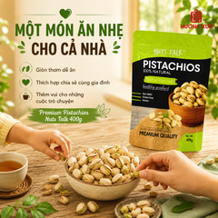 Hạt Dẻ Cười Rang Muối Premium Pistachios Nuts Talk Túi 400g