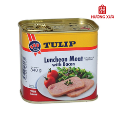 Thịt Heo Hộp Tulip Xông Khói Bacon 340g