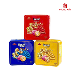 Kẹo cứng sữa trái cây Bonart Nhân Sốt Trái Cây (HT vuông) 120g