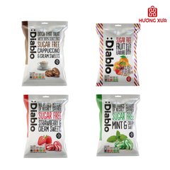 Kẹo Diablo Không Đường Bạc Hà Kem 75g