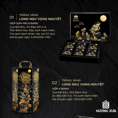Bánh trung thu Kinh Đô Trăng Vàng Long Ngư Vọng Nguyệt Hộp 4 bánh