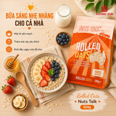 Yến Mạch Túi Màu Cam Cánh Dày Nuts Talk 500g