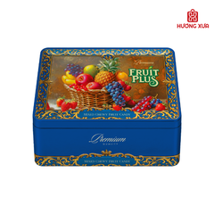 Kẹo Mềm Fruit Plus Hỗn Hợp Hộp Sắt Mẫu Mới 170g