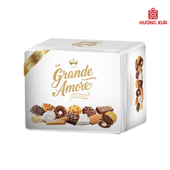 Bánh Quy Và Bánh Quế Hỗn Hợp Un Grande Amore Hộp Sắt 505g
