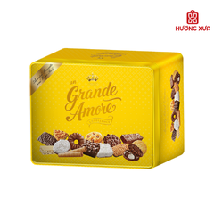 Bánh Quy Và Bánh Quế Hỗn Hợp Un Grande Amore Hộp Sắt 505g
