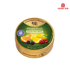Kẹo Trái Cây Cavendish & Harvey Mixed Fruit Sugar Free Hộp Thiếc 175g