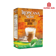 Cà Phê Ăn Kiêng Tropicana Slim Với Chiết Xuất Cỏ Ngọt Vị Cappuccino 96gr