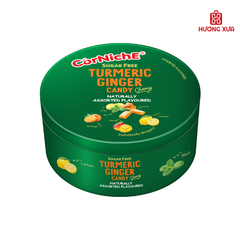 Kẹo Gừng Nghệ Không Đường Hỗn Hợp Corniche Hộp Sắt 50g