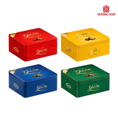Socola Hỗn Hợp Cacao Golden Double Twist LaLe Hộp Sắt 200g