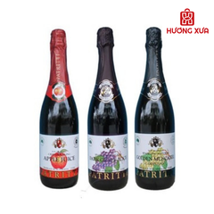 Nước ép Nho vàng (trắng) có ga Patritti không đường 750ml