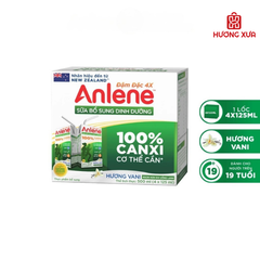 Sữa Nước Anlene Concentrate Đậm Đặc 4X Thùng 12 Lốc 4 hộp x 125ml