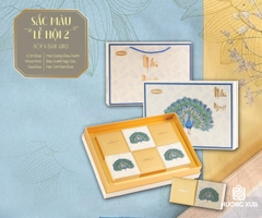 Bánh Trung Thu Bibica 2025 Hộp BST Sắc Màu Lễ Hội 2