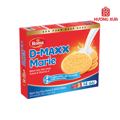 Bánh Quy Sữa Roma D-MAXX Marie hộp 308g (14 Gói x 22g)