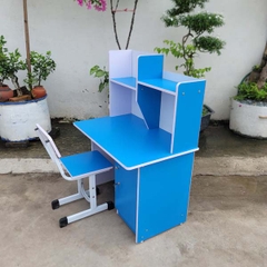 Bộ bàn ghế học sinh nhí, Gỗ MDF chống trầy, Màu xanh, hồng, Tháo ráp tiện lợi, Tiết kiệm vận chuyển