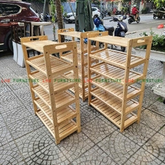 KỆ ĐỂ GIÀY DÉP 6 TẦNG CÓ QUAI XÁCH – GỌN GÀNG, TIỆN LỢI, BỀN ĐẸP