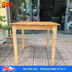 Bàn ăn, bàn cafe chân vuông 80x80x75, Gỗ tự nhiên, Giá rẻ