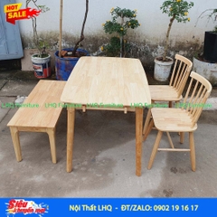 Bộ Bàn Ăn 2 Ghế Song Tiện 1 Ghế Bench – Lựa Chọn Cho Không Gian Hiện Đại