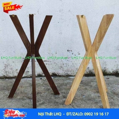 Bàn Cafe, Bàn Ăn Chân Chụm, Gỗ Cao Su, Màu Tự Nhiên Và Walnut