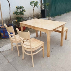 Bộ bàn ăn 2 ghế Cabin Monstar 1 ghế Bench – Giải pháp tối ưu cho không gian hiện đại