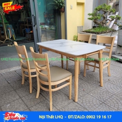 Bộ Bàn Ăn 4 Ghế Cabin Monstar, Mặt Bàn Gỗ MDF Chất Lượng Cao