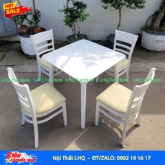 Bộ bàn ăn vuông 80 4 ghế Cabin Monstar – Lựa chọn hoàn hảo cho không gian hiện đại