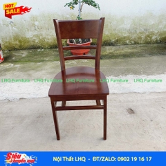 Ghế bàn ăn Cabin, gỗ cao su, mặt nệm và gỗ, bảo hành mọt.