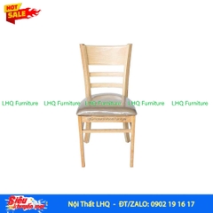 Ghế bàn ăn Cabin, gỗ cao su, mặt nệm và gỗ, bảo hành mọt.