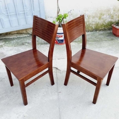 Bộ bàn ăn 4 ghế Cherry – Bàn Chân Vuông Mặt 80cm