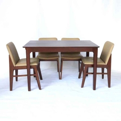 Bộ bàn ăn 4 ghế Obama kết hợp ghế Bench - Sử Dụng Đa Năng