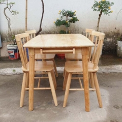Bộ Bàn Ăn 4 Ghế Song Tiện Bán Chạy Nhất 2024 Tại LHQ Furniture
