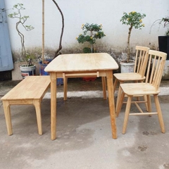 Bộ Bàn Ăn 2 Ghế Song Tiện 1 Ghế Bench – Lựa Chọn Cho Không Gian Hiện Đại