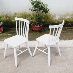 Ghế cafe, ghế bàn ăn Song Tiện, Gỗ Cao Su, Bán Chạy Tại LHQ